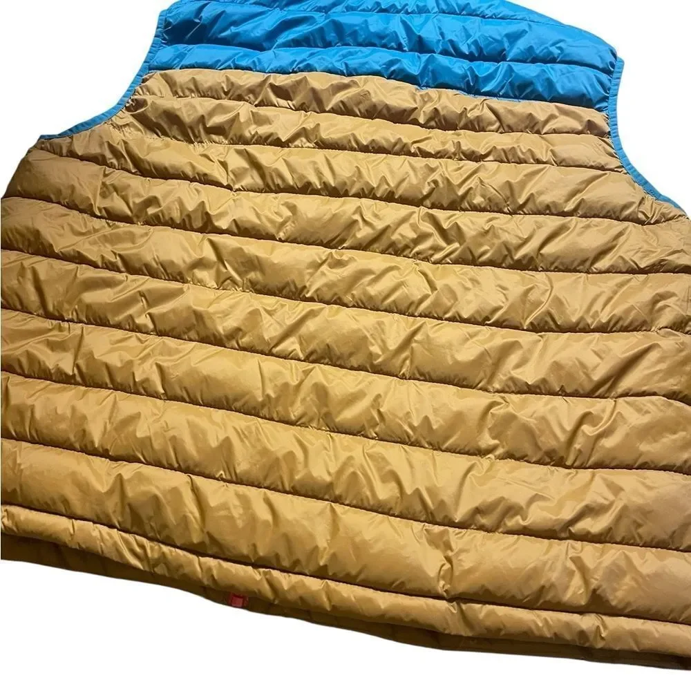 Arizona men’s XXL blue and Brown Puffer Vest new with tags